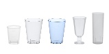 Plastikbecher glasklar