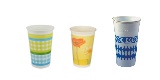 Plastikbecher mit Dekor