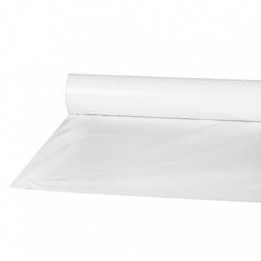 Tischdecke, Folie 50 m x 80 cm weiss für Bierzelt Garnitur