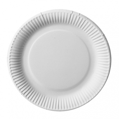 100 Teller, Pappe -pure- rund Ø 23 cm weiss extra stark