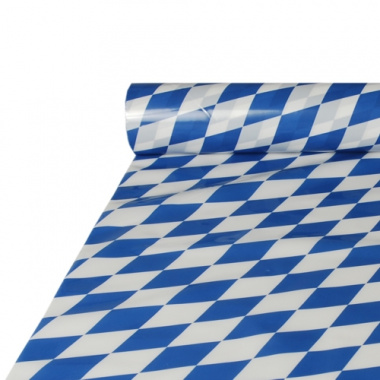 Tischdecke, Folie 20 m x 1 m -Bayrisch Blau-