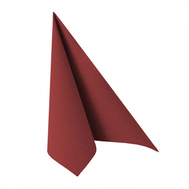 20 Servietten -ROYAL Collection- 1/4-Falz 33 cm x 33 cm bordeaux