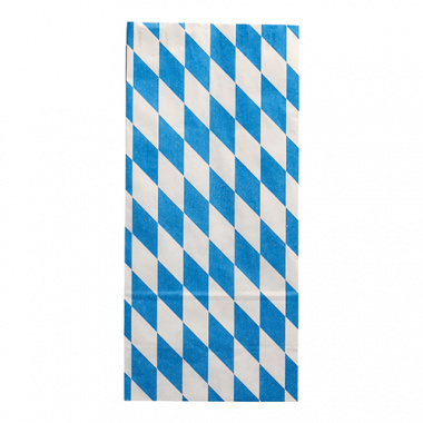 100 Hhnchenbeutel, Papier mit Alu-Einlage 28 cm x 13 cm x 8 cm -Bayrisch blau- 1/1