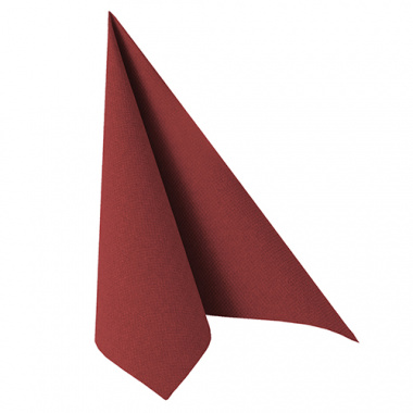 50 Servietten -ROYAL Collection- 1/4-Falz 40 cm x 40 cm bordeaux