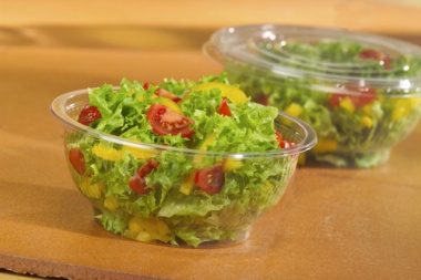 50 Salatschalen, PET rund 1 l Ø 18 cm 7,5 cm glasklar
