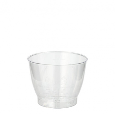 15 Trinkbecher, PS 0,1 l Ø 6,5 cm 5,1 cm glasklar