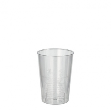 40 Trinkbecher, PS 0,1 l Ø 5,5 cm 7,5 cm glasklar