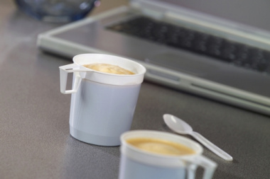 40 Kaffeetassen, PS 0,25 l Ø 8 cm 8,5 cm weiss