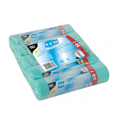 20 Müllbeutel, HDPE 20 l 50 cm x 45 cm mint