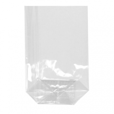 300 Bodenbeutel, PP 15 cm x 10 cm x 3,5 cm transparent