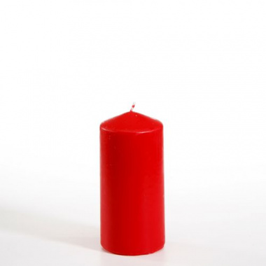 Stumpenkerze Ø 60 mm 130 mm rot