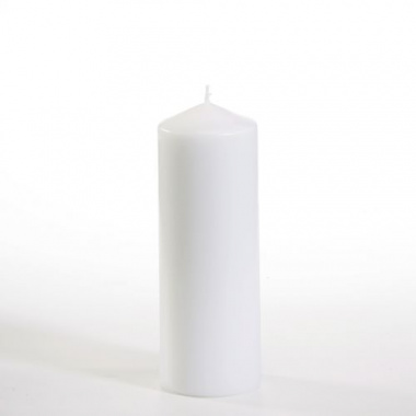 Stumpenkerze Ø 60 mm 165 mm weiss