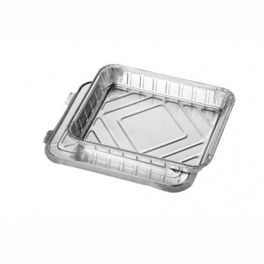 50 Menüschalen + Deckel, Alu ungeteilt 930 ml 22,7 cm x 17,7 cm x 3 cm