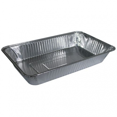 3 Gastronorm-Behälter, Alu eckig 8,5 l 52,7 cm x 32,6 cm x 8 cm 1/1