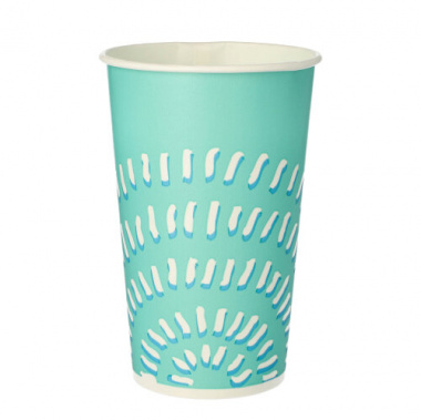 50 Trinkbecher, Pappe 0,4 l Ø 8,97 cm 13,5 cm weiss