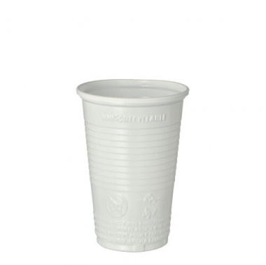 100 Trinkbecher, PP 0,2 l Ø 7,03 cm 9,9 cm weiss