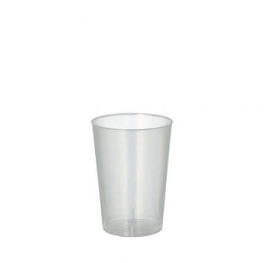 40 Trinkbecher, PP 0,1 l Ø 5,2 cm 7,4 cm transluzent unzerbrechlich
