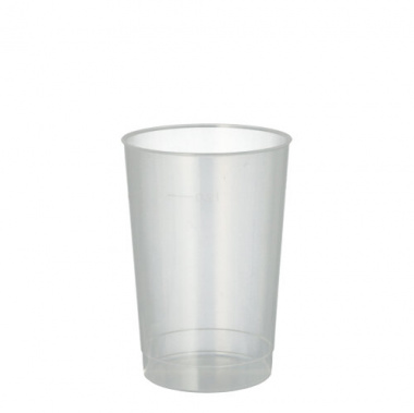 40 Trinkbecher, PP 0,2 l Ø 6,8 cm 9,8 cm transluzent unzerbrechlich