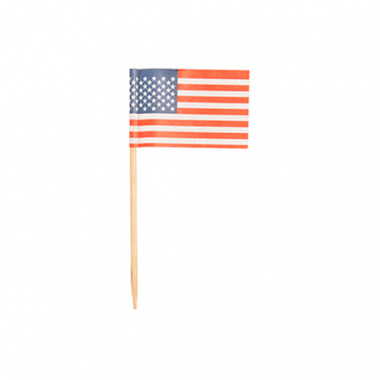 500 Deko-Picker 8 cm -Amerika-