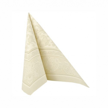 20 Servietten \ROYAL Collection\ 1/4-Falz 40 cm x 40 cm champagner \Ornaments\- 17054