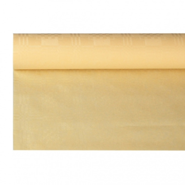 Papiertischtuch mit Damastprgung 8 m x 1,2 m creme