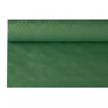 Papiertischtuch mit Damastprägung 8 m x 1,2 m dunkelgrün
