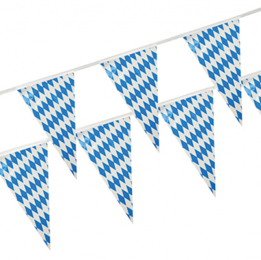 Wimpelkette, Folie 4 m -Bayrisch Blau- wetterfest