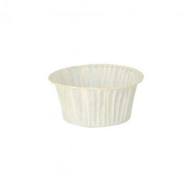 20 Muffins-Backförmchen Ø 5 cm 3,5 cm weiss