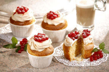 20 Muffins-Backförmchen Ø 5 cm 3,5 cm weiss