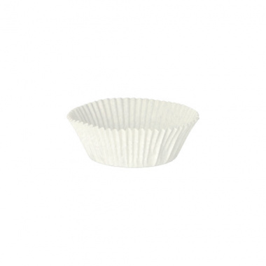 200 Backförmchen Ø 5 cm 2,5 cm weiss