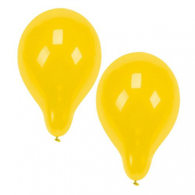 100 Luftballons  25 cm gelb