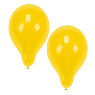 100 Luftballons Ø 25 cm gelb