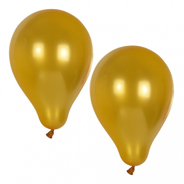10 Luftballons  25 cm gold