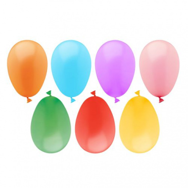 100 Luftballons  7,5 cm farbig sortiert -Wasserbomben-