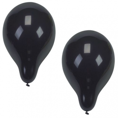 10 Luftballons Ø 25 cm schwarz