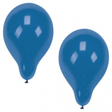 10 Luftballons  25 cm blau