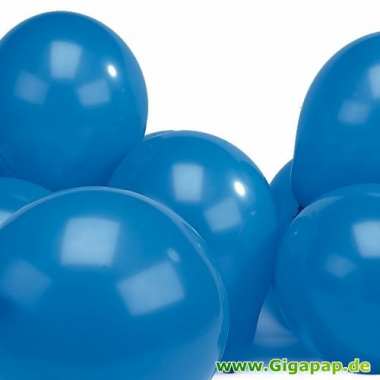 10 Luftballons  25 cm blau