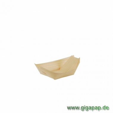 50 Fingerfood - Schalen, Holz 11 cm x 6,5 cm 