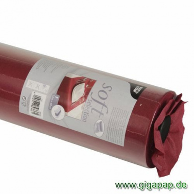 Tischläufer, stoffähnlich, Vlies soft selection 24 m x 40 cm bordeaux auf Rolle