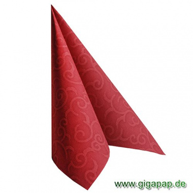 50 Servietten ROYAL Collection 1/4-Falz 40 cm x 40 cm bordeaux Casali