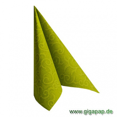 50 Servietten ROYAL Collection 1/4-Falz 40 cm x 40 cm olivgrün Casali