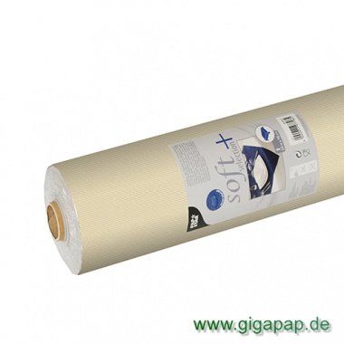 Tischdecke champagner 25 m x 1,18 m stoffähnlich, Vlies soft selection plus abwaschbar