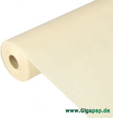 Tischdecke creme 40m x 0,9m stoffähnlich, Vlies soft selection auf Rolle
