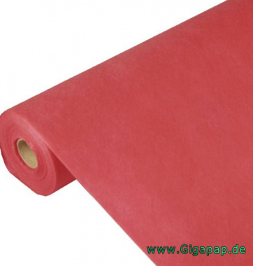 Tischdecke rot 40m x 0,9m stoffhnlich, Vlies 