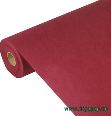 Tischdecke bordeaux 40m x 0,9m stoffähnlich, Vlies soft selection auf Rolle