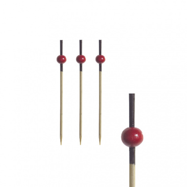 250 Fingerfood - Spieße 7 cm -Red Pearl-
