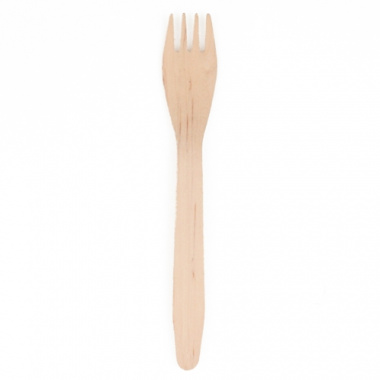 25 Gabeln, Holz -pure- 16,5 cm