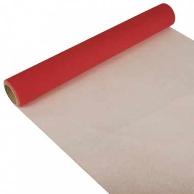 Tischläufer, Tissue -ROYAL Collection- 3 m x 40 cm rot auf Rolle