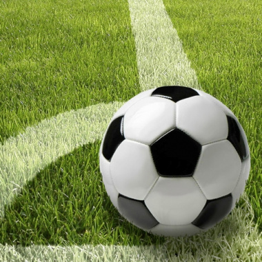 20 Servietten, 3-lagig 1/4-Falz 33 cm x 33 cm -Fußball-