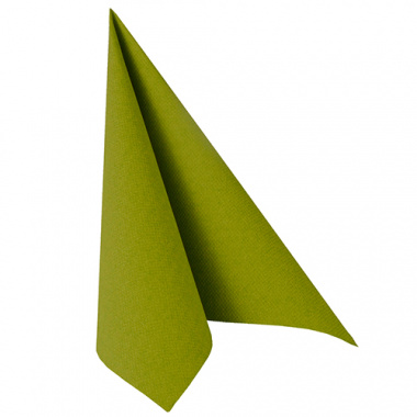 50 Servietten -ROYAL Collection- 1/4-Falz 40 cm x 40 cm olivgrün